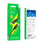 Borofone BX56 Delightfu USB podatkovno polnilni kabel Type-C/Type-C 60W Black - slika 4