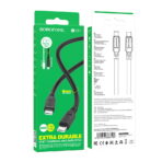 Borofone BX81 Goodway USB podatkovno polnilni kabel Type-C/Type-C 60W Black - slika 4
