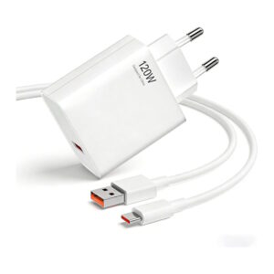 Originalni polnilni adapter Xiaomi Hyper Charge Combo MDY-14 120W White