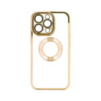 Gumiran zaščitni ovitek (TPU) Beauty Clear za Apple iPhone 15 Pro Gold - slika 2