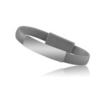 Podatkovni kabel - zapestnica s priključkom Apple Lightning 0,2m v sivi barvi