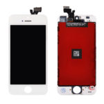 Sprednje nadomestno steklo za Apple Iphone 5g + LCD bele barve