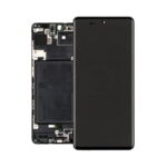 Sprednje nadomestno steklo za Samsung A715 Galaxy A71 Black