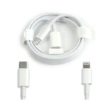 USB polnilni kabel za Apple iPhone Lightning/Type C 1m White (kompatibilni)