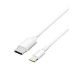 USB polnilni kabel za Apple iPhone Lightning/Type C 1m White (kompatibilni) - slika 3