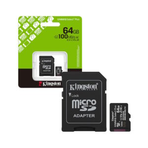 Kingston Canvas Select Plus MicroSD kartica z adapterjem 64GB UHS I Class 10