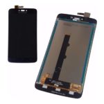 Sprednje nadomestno steklo za Motorola Moto C (XT1750) + LCD črne barve