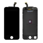 Sprednje nadomestno steklo za Apple Iphone 6S + LCD črne barve