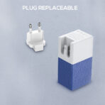 Hitri polnilec LDNIO PA307 + mobilna baterija 2600 mAh + Micro USB kabel White/Blue - slika 5