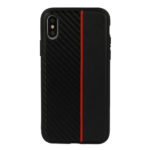 Moto Carbon zaščitni ovitek (TPU) za Samsung G973 Galaxy S10 Black/Red