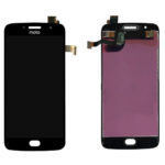 Sprednje nadomestno steklo za Motorola Moto G5S (XT1793) + LCD črne barve