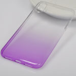 OMBRE Gumirani zaščitni ovitek (TPU) Samsung J600 Galaxy J6 2018 Transparent/Violet