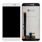 Sprednje nadomestno steklo za Xiaomi Note 5A + LCD bele barve