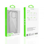 Gumiran zaščitni ovitek (TPU) Rixus Anti-Burst TPU Apple iPhone 15 Plus Clear