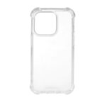 Gumiran zaščitni ovitek (TPU) Rixus Crystal Anti Shock TPU Apple iPhone 15 Clear