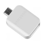 Originalni Samsung Adapter OTG (GH96-09728A) microUSB - USB 2.0 White
