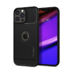 SPIGEN Rugged Armor zaščitni ovitek (TPU) za mobilnik Apple iPhone 13 Pro Matte Black