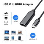 USB Adapter - Type-C - HDMI Black - slika 3