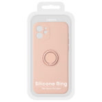 Gumiran zaščitni ovitek (TPU) Vennus Silicone Ring Case Xiaomi Mi 11 Lite Pink - slika 5