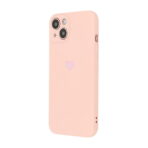 Gumiran zaščitni ovitek (TPU) Vennus Silicone Heart Case Apple iPhone 11 Pink - slika 4