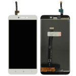 Sprednje nadomestno steklo za Xiaomi Redmi 4X + LCD bele barve