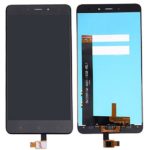 Sprednje nadomestno steklo za Xiaomi Redmi Note 4 + LCD črne barve